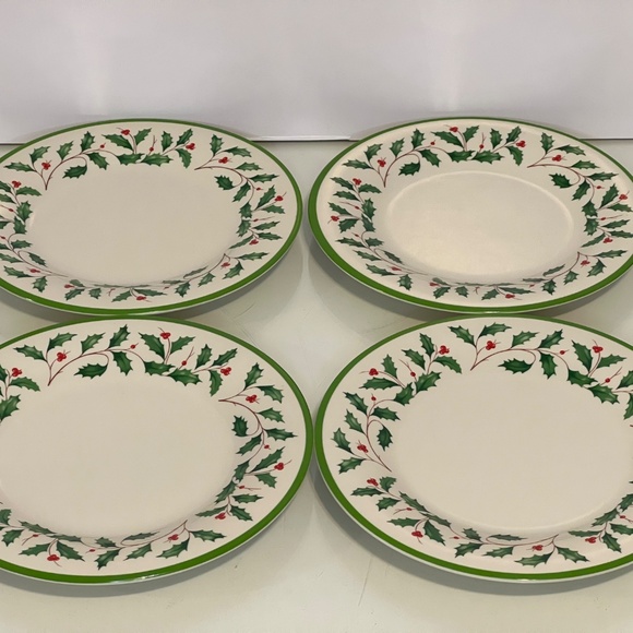 Lenox Holiday Melamine Accent Plates, Set of 4, 8 Inch, New - Picture 3 of 13